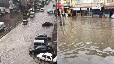 Şiddetli yağış yine Bursa’yı vurdu