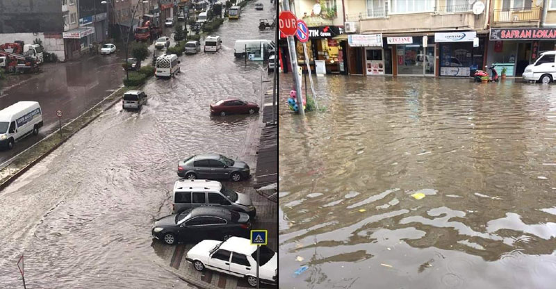 Şiddetli yağış yine Bursa’yı vurdu