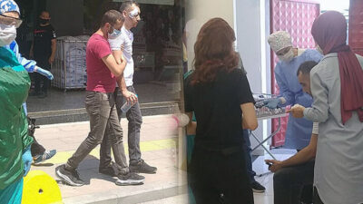 Maske takmasını isteyen mağaza müdürüne saldırdı