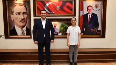 LGS şampiyonları Başkan Kanar’ı ziyaret etti