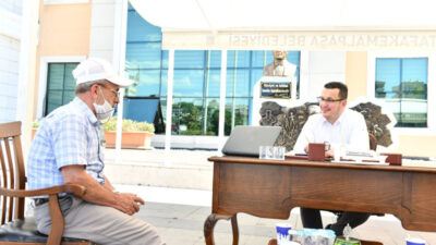 Hizmet meydanda başkanla başlıyor