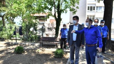 Osmangazi’de yıkılan tarihi istinat duvarı yenilendi