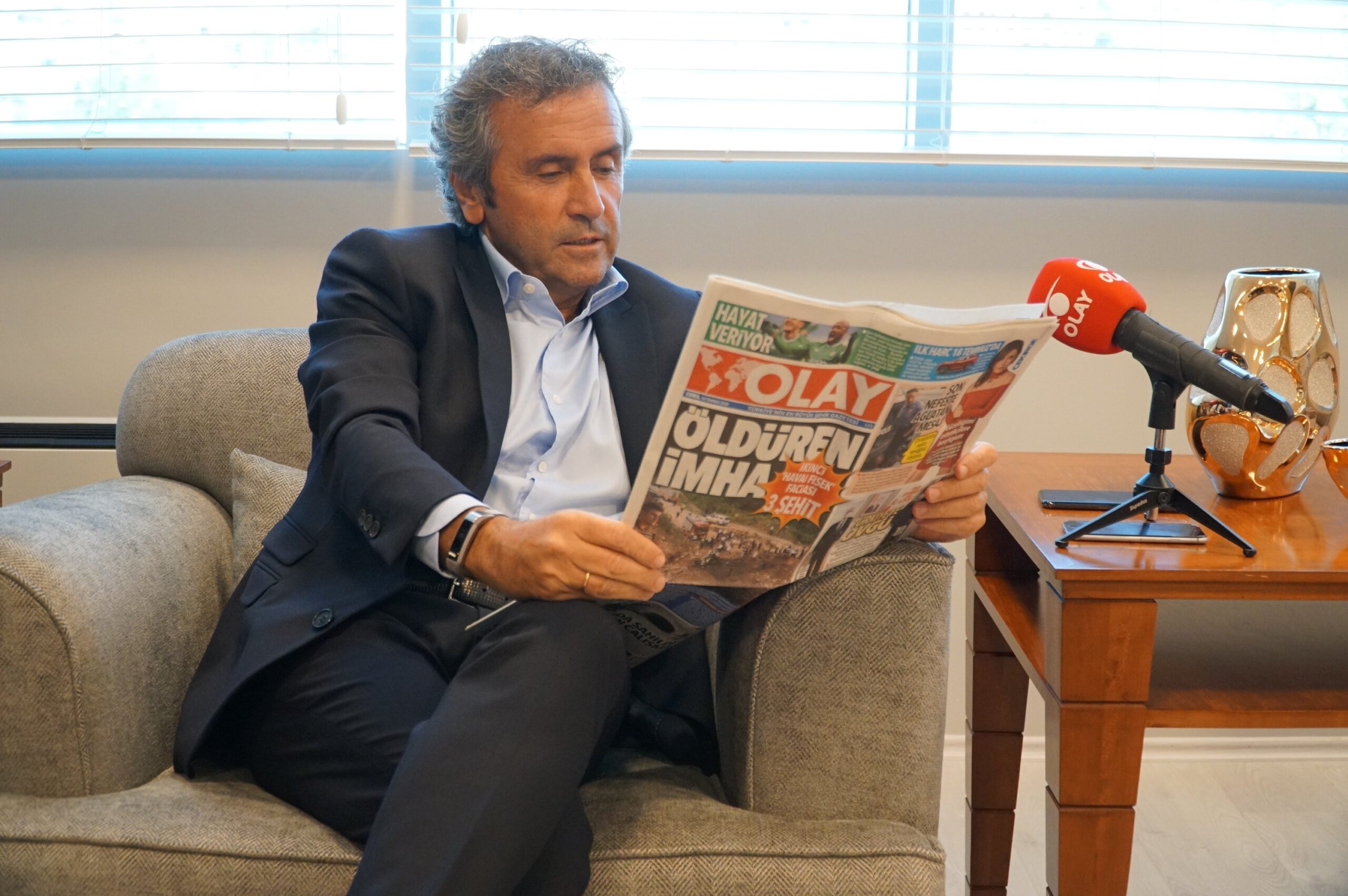 Yeşim Tekstil CEO’su Şankaya’dan OLAY’a ziyaret… TÜRKİYE ÇOK ŞANSLI…