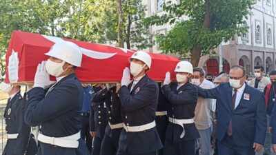 Bursalı şehit polis son yolculuğuna uğurlandı