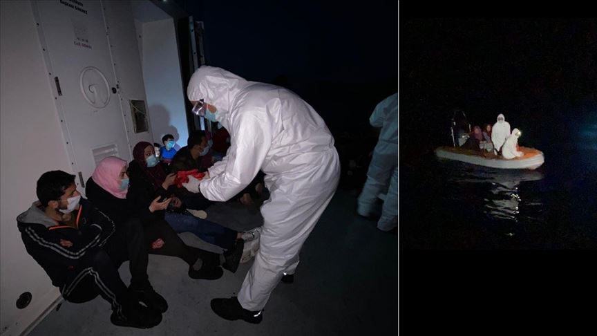 Muğla’da mahsur kalan 17 sığınmacı kurtarıldı