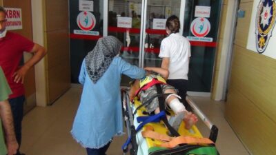 Yer: Bursa… Yaralanan oğlunu böyle teselli etti