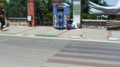 Bursa’da yardım kutusu faresi böyle görüntülendi