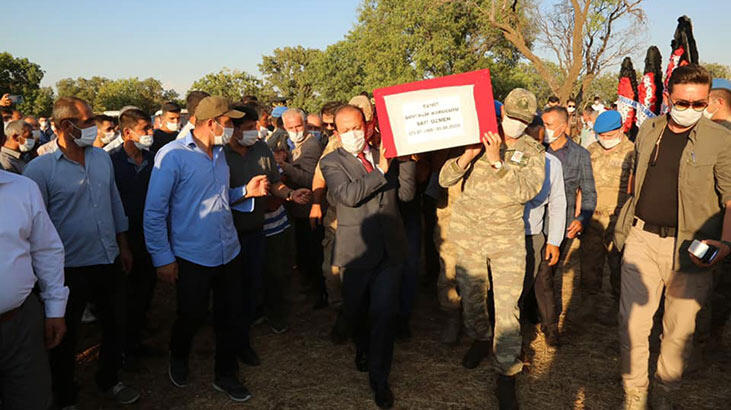 Şehit güvenlik korucusu, son yolculuğuna uğurlandı