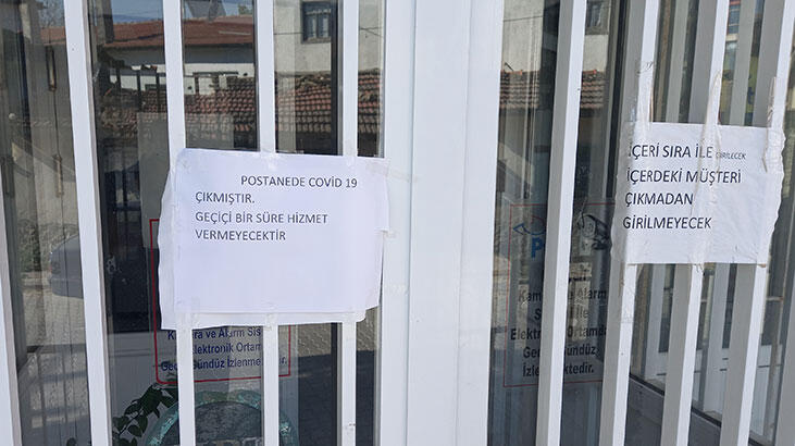 Koronavirüs PTT şubesini kapattırdı