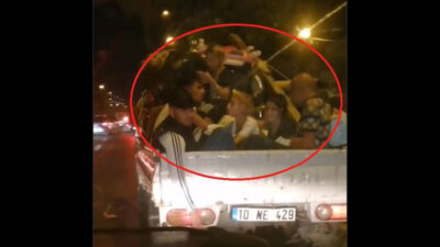 Bursa’da tehlikeli yolculuk