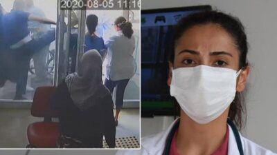 Kızına sağlık raporu vermeyen doktorlara saldırdı