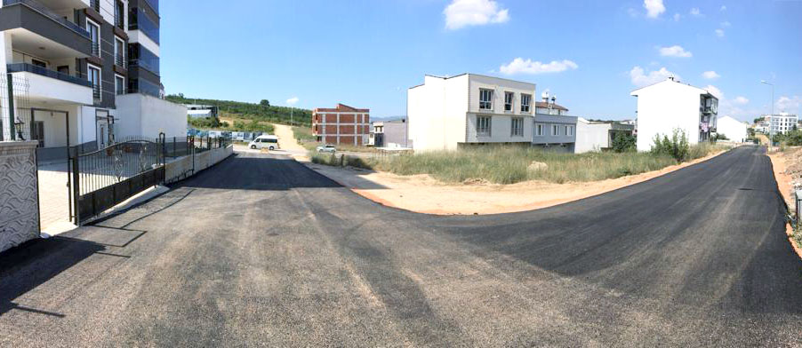 İmara açılan yeni yollar asfaltlanıyor