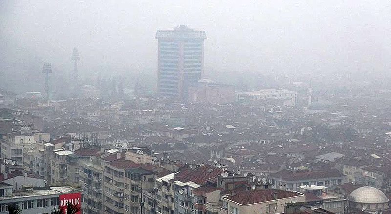 Bursa hava kirliliğinde zirveyi bırakmıyor