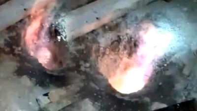 Su çıktı diye sevindikleri kuyu çakmağı yakınca alev topuna döndü