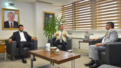 Başkan Yılmaz, Atilla Ödünç’ü ağırladı