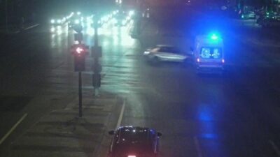Bursa’da kavşakta feci kaza! O anlar kamerada