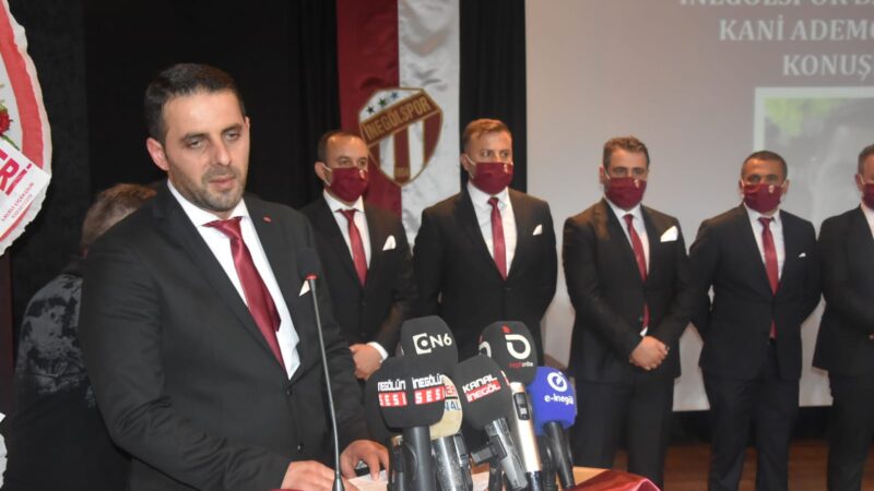 İnegölspor'un yeni başkanı Kani Ademoğlu oldu... Kemal Aydın'ın 106 oy