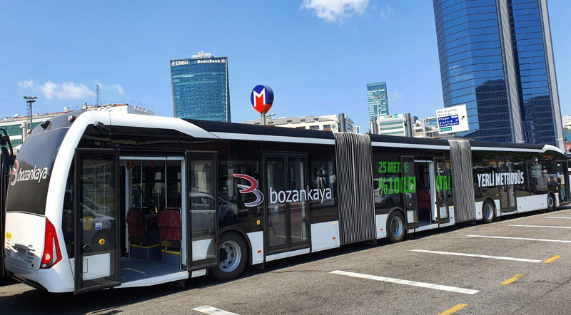 Dövizi içeride bırakacak yerli, elektrikli metrobüs