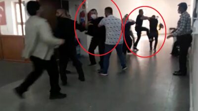 Bursa Adliyesi’nde tekme ve yumruklu kavga