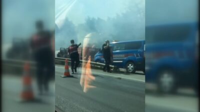 Bursa’da korku dolu anlar! Saniye saniye kamerada