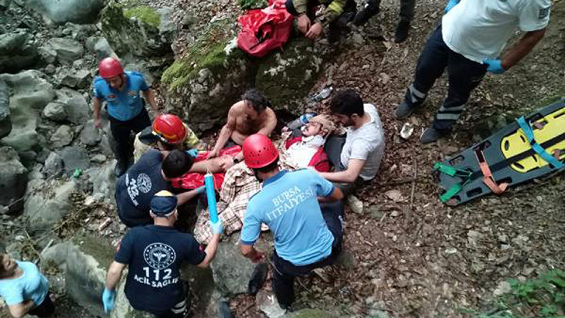 Bursa’da feci olay! 15 metre yükseklikten düştü