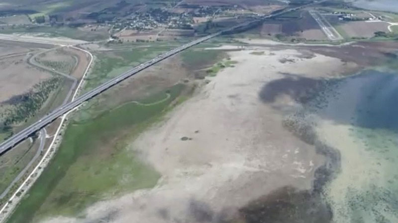 Korkutan görüntü! Yüzlerce metre çekildi…