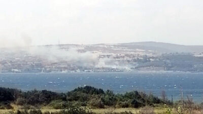 Gelibolu’da orman yangını