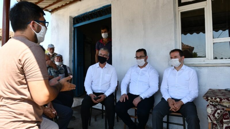 Genç başkan ve bekil dokunmadık gönül bırakmadı Mustafakemalpaşa Belediye Başkanı Mehmet Kanar’ı ziyaret eden AK Parti Bursa