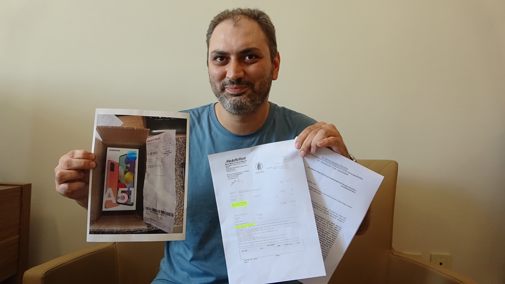 Bursa’da İnternetten aldığı ürünü görünce gözlerine inanamadı