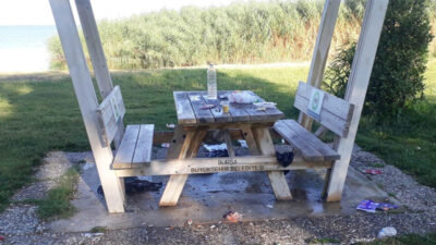 İznik sahili çöplüğe döndü