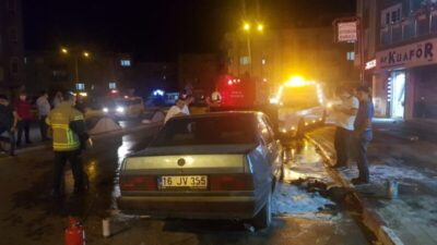 Bursa’da korku dolu anlar! Alevler her tarafını sardı