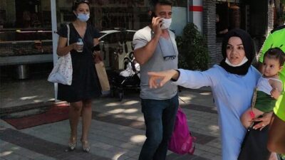 Bursa’da pusetteki bebeğiyle dehşeti yaşadı!