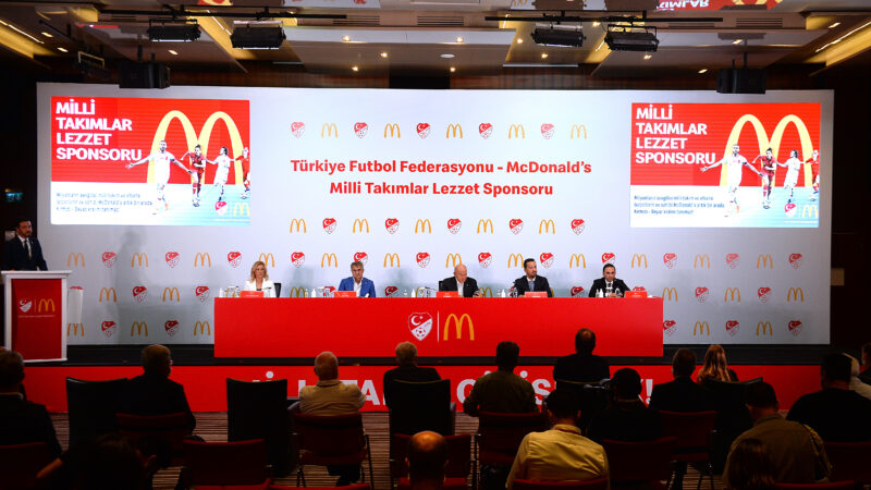 Türkiye Futbol Federasyonu ile McDonald's Türkiye arasında tüm Milli Takımlarımızı