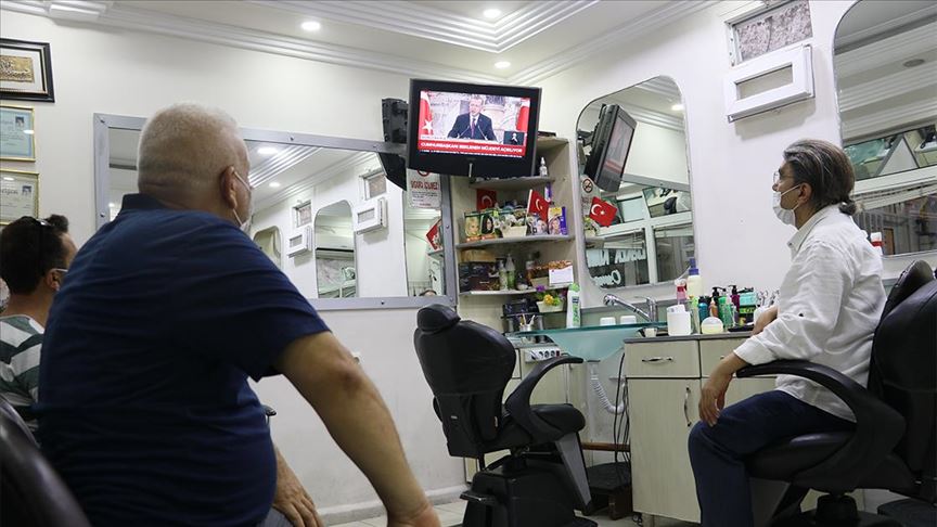 Cumhurbaşkanı Erdoğan’ın ‘müjde’ açıklamasını vatandaşlar ilgiyle izlendi