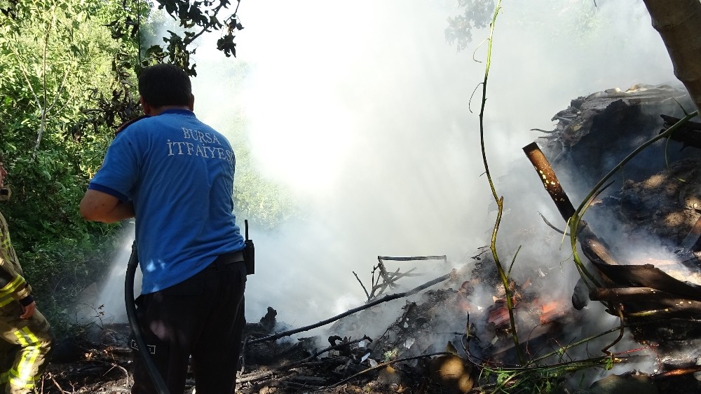 Uludağ’ın eteklerinde korkutan yangın Uludağ’ın eteklerinde korkutan yangın