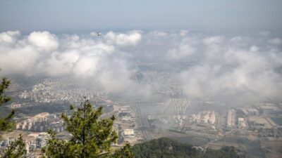 Antalya’da nem bulutları gökyüzünü kapladı