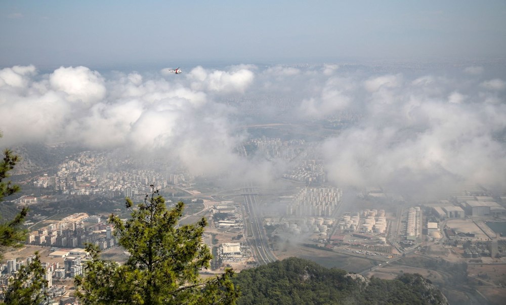 Antalya’da nem bulutları gökyüzünü kapladı