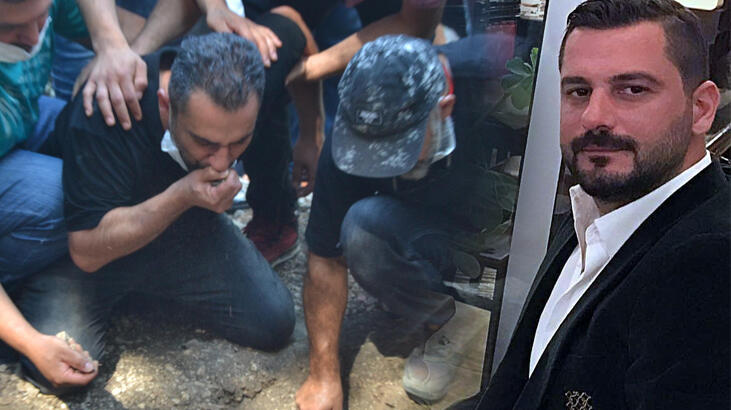 Acılı ağabeyi toprağı öperek mezarına attı