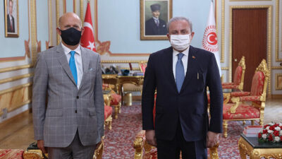 TBMM Başkanı Şentop İngiltere Büyükelçisi Chilcott’u kabul etti