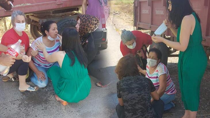 Kahreden ölüm! Sürücü kadın sinir krizi geçirdi