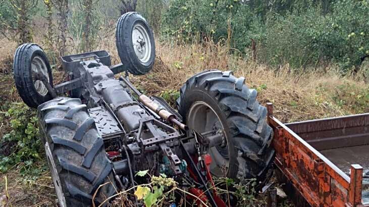 Bursa’da traktör devrildi: 1’i ağır 3 yaralı