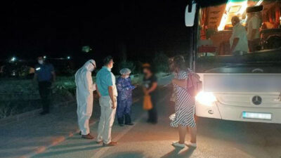 Koronavirüs testi pozitif çıkan kadın, yolcu otobüsünde yakalandı