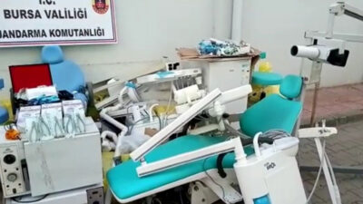 Bursa’da ‘kaçak dişçi’ baskını: 5 gözaltı