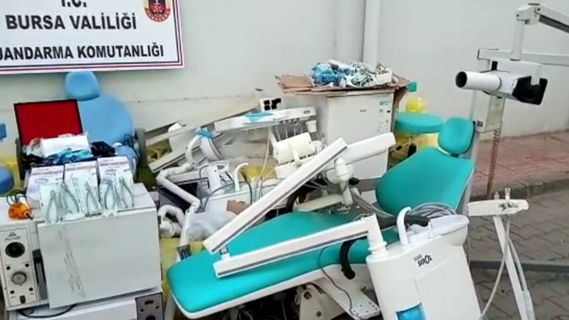Bursa’da ‘kaçak dişçi’ baskını: 5 gözaltı