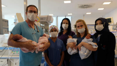 Bursa’da dördüz bebek sevinci