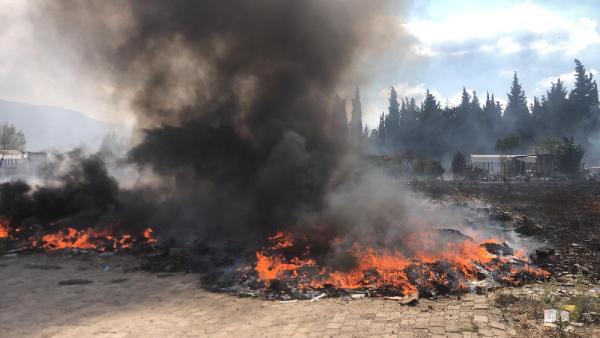 Bursa’da korkutan yangın Bursa’da korkutan yangın