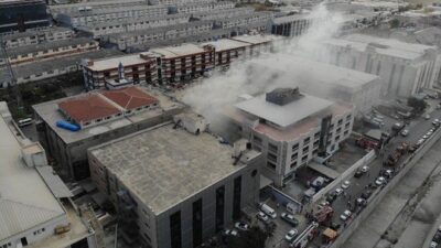 Sanayi sitesinde yangın