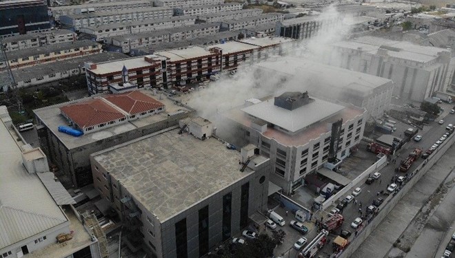 Sanayi sitesinde yangın