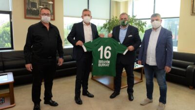 Bursaspor Başkanı Kamat’tan Burkay’a ziyaret