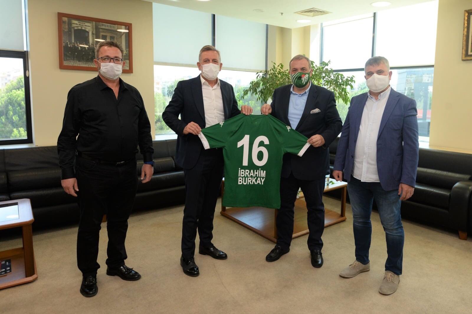 Bursaspor Başkanı Kamat’tan Burkay’a ziyaret
